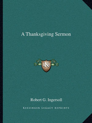 Book cover for A Thanksgiving Sermon