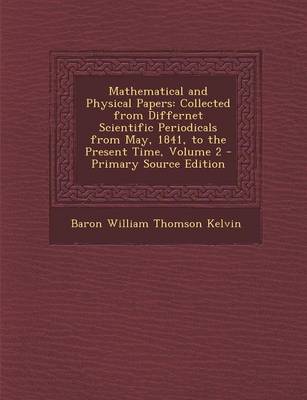 Book cover for Mathematical and Physical Papers