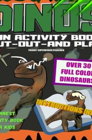 Cover of Dinos Fun activity book cut out and play