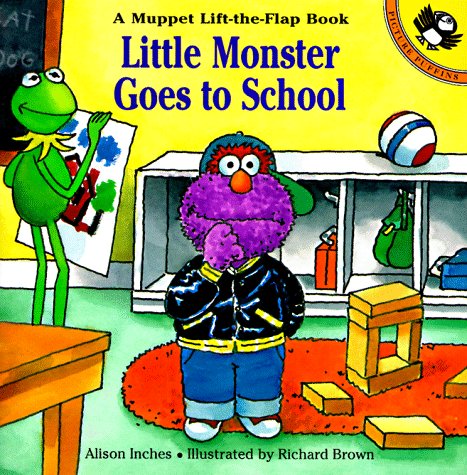 Book cover for Little Monster Goes to School