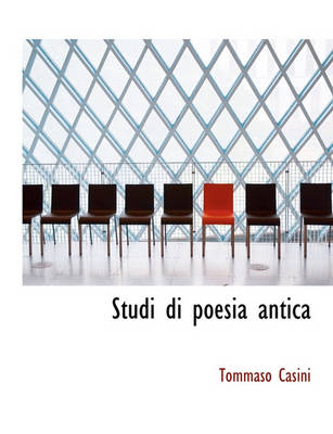 Book cover for Studi Di Poesia Antica