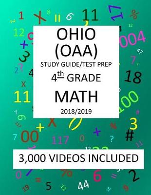 Book cover for 4th Grade OHIO OAA, 2019 MATH, Test Prep