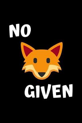 Book cover for No fox given