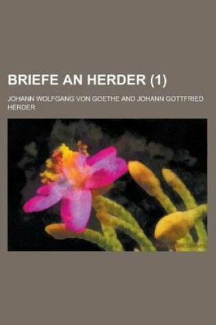 Cover of Briefe an Herder (1 )