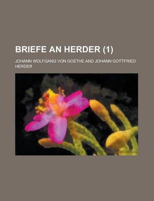 Book cover for Briefe an Herder (1 )