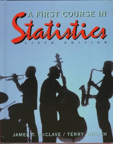 Book cover for A First Course in Statistics