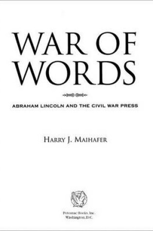 Cover of War of Words