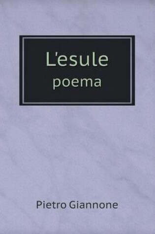 Cover of L'esule poema