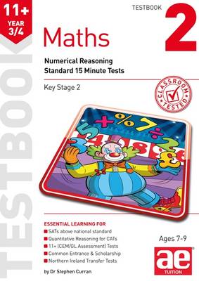 Book cover for 11+ Maths Year 3/4 Testbook 2: Standard 15 Minute Tests