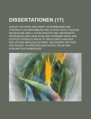 Book cover for Dissertationen (17)