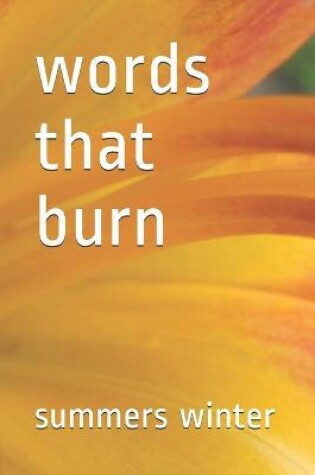 Cover of words that burn