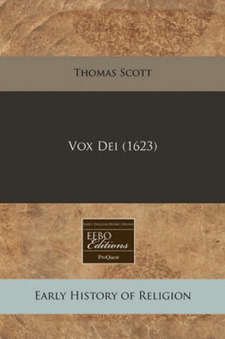 Cover of Vox Dei (1623)