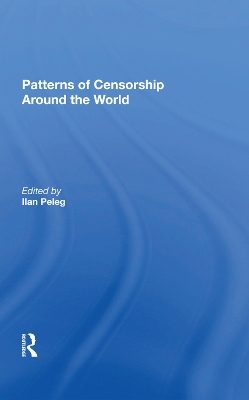 Book cover for Patterns Of Censorship Around The World