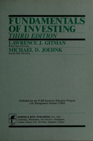 Cover of Fund Investng Loma Ed