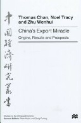 Cover of China's Export Miracle