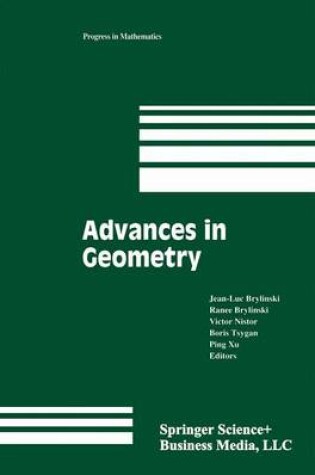 Cover of Advances in Geometry