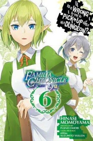 Cover of Is It Wrong to Try to Pick Up Girls in a Dungeon? Familia Chronicle Episode Lyu, Vol. 6 (manga)