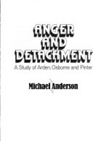 Cover of Anger and Detachment