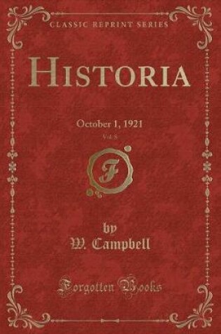 Cover of Historia, Vol. 8