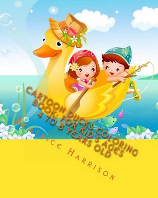 Book cover for Cartoon Ducks Coloring Book