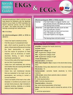 Book cover for EKGs and Ecgs (Speedy Study Guides