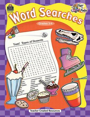 Book cover for Start to Finish: Word Searches Grd 3-4