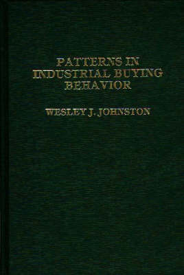 Book cover for Patterns in Industrial Buying Behavior.