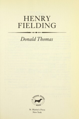 Cover of Henry Fielding