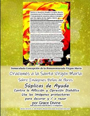 Book cover for Inmaculada Concepcion de la Bienaventurada Virgen Maria Oraciones a la Santa Virgen Maria Sobre Imagenes Bellas de Flores Suplicas de Ayuda Contra la Afliccion y Opresion Diabolica Use las Imagenes protectoras