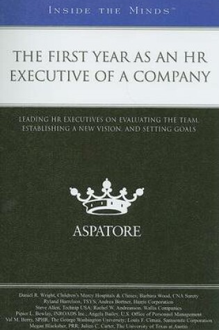 Cover of The First Year as an HR Executive of a Company