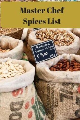Cover of Master Chef Spices List