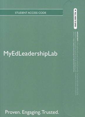 Cover of NEW MyEdLeadershipLab with Pearson eText -- Standalone Access Card -- for Law and Ethics in Educational Leadership