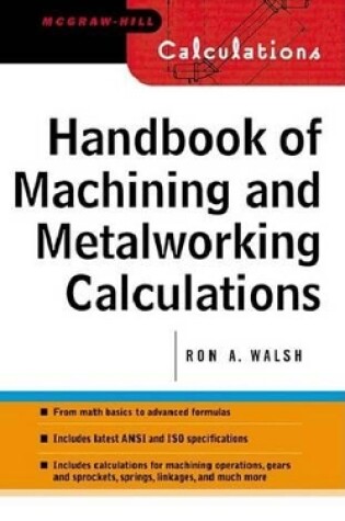 Cover of Handbook of Machining and Metalworking Calculations