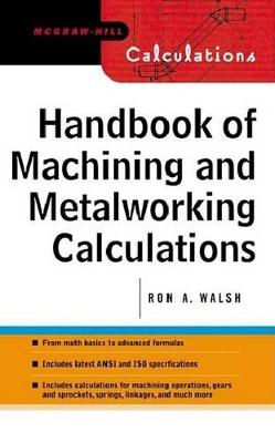 Book cover for Handbook of Machining and Metalworking Calculations