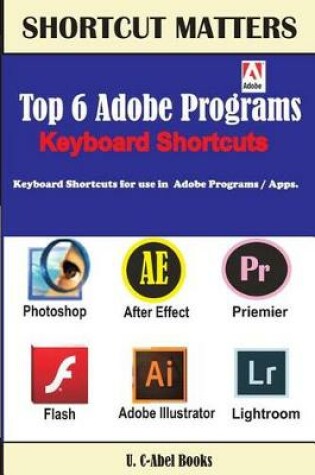 Cover of Top 6 Adobe Programs Keyboard Shortcuts.