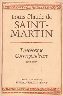 Book cover for Theosophic Correspondence 1792-1979