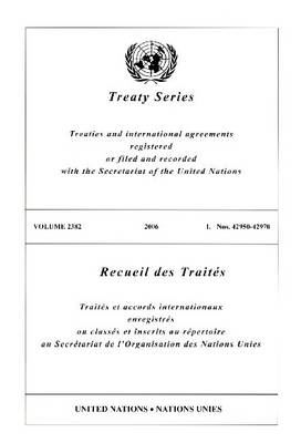 Book cover for Treaty Series 2382 I