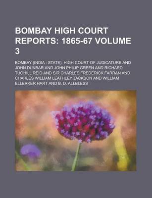 Book cover for Bombay High Court Reports Volume 3