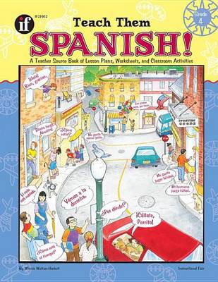 Book cover for Teach Them Spanish!, Grade 4