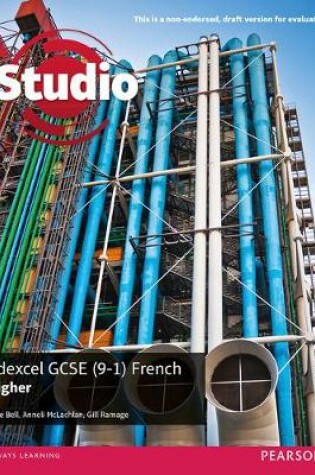 Cover of Studio Edexcel GCSE French Higher Student Book - Evaluation copy