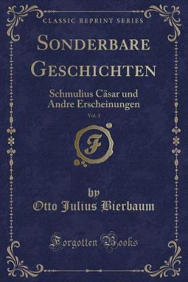 Book cover for Sonderbare Geschichten, Vol. 1