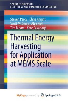 Cover of Thermal Energy Harvesting for Application at Mems Scale
