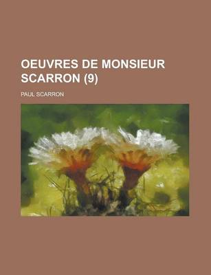 Book cover for Oeuvres de Monsieur Scarron (9 )