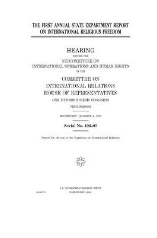 Cover of The first annual State Department report on international religious freedom