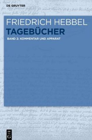 Cover of Kommentar Und Apparat