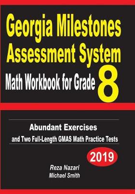 Book cover for Georgia Milestones Assessment System Math Workbook for Grade 8