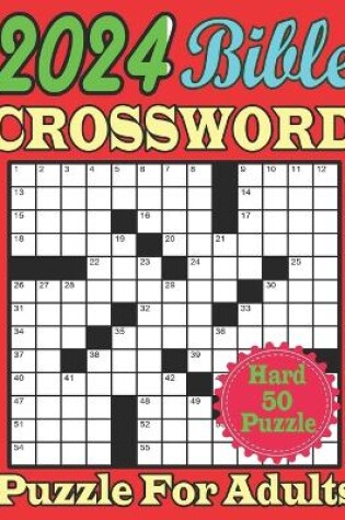 Cover of 2024 Bible Crossword Puzzle for Adults