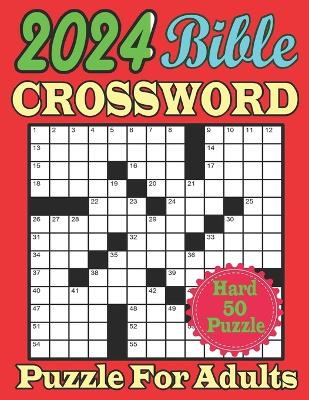 Book cover for 2024 Bible Crossword Puzzle for Adults