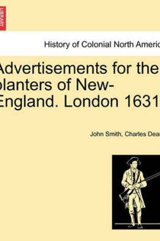 Cover of Advertisements for the Planters of New-England. London 1631.