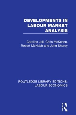 Cover of Developments in Labour Market Analysis